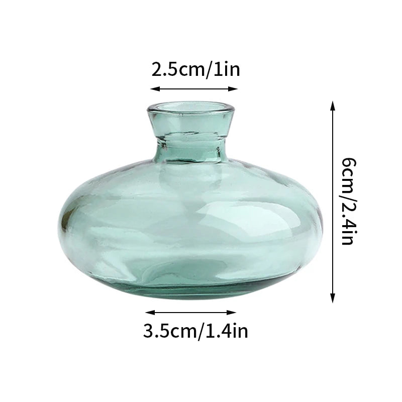 Brown Retro Glass Hydroponic Vase
