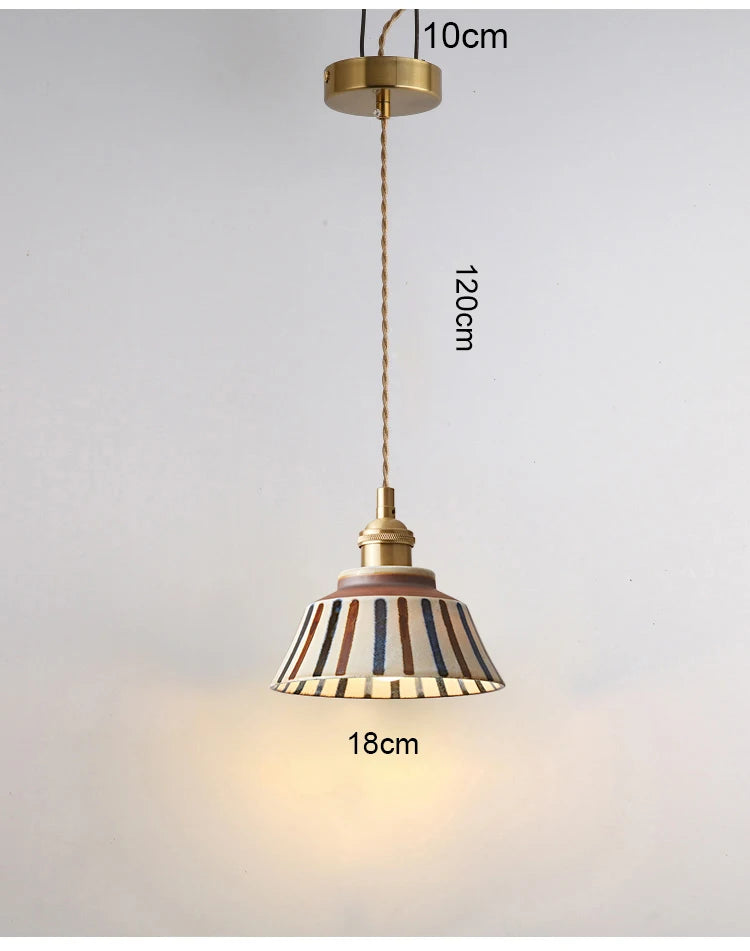 Ceramic Flower Pendant Light
