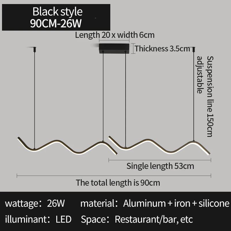 Silicone lampshade chandelier shown with its aluminium bar and chassis