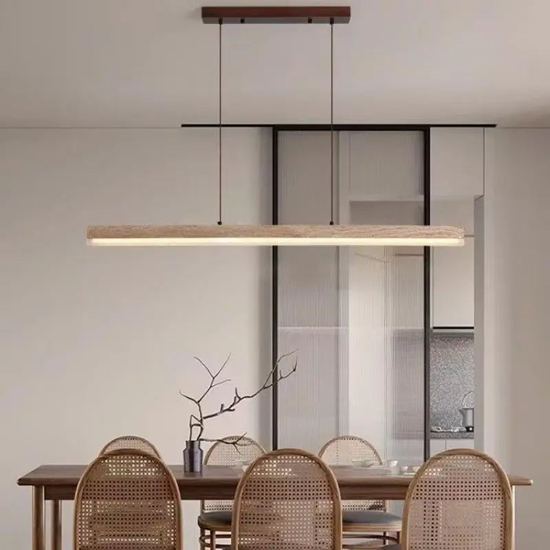 Travertine Linear Pendant Light