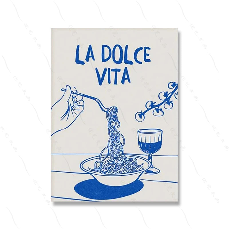 Italian Dolce Vita Wall Art Print Set of 12