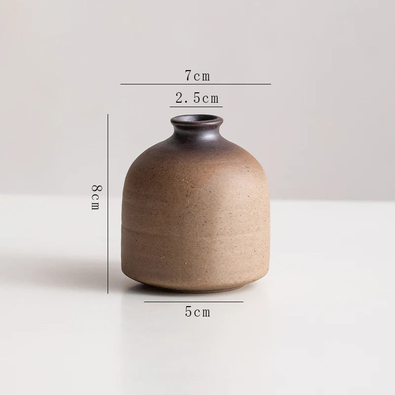Stone Shape Ceramic Mini Vase Hydroponic Gift | Aurelia