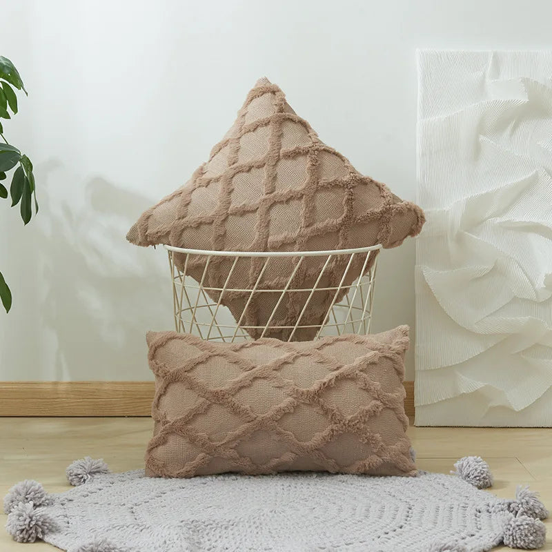 Soft Plush Luxury Pillow Cover — styling detail