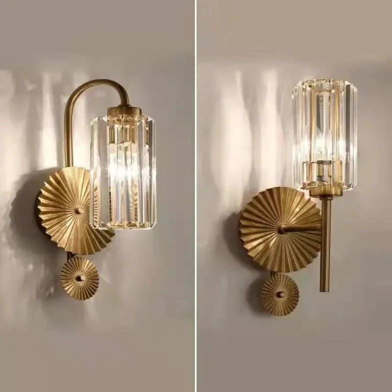 Minimalist Crystal LED Wall Sconce