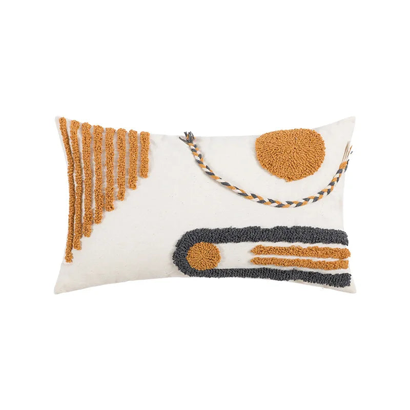 Bohemian Embroidered Tassel Pillow Cover