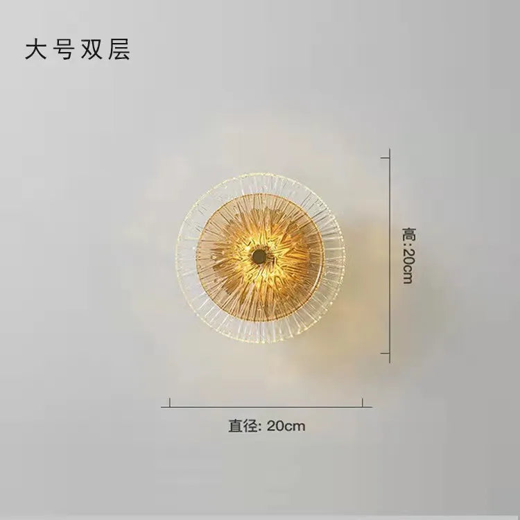 Nordic Round Glass Wall Sconce