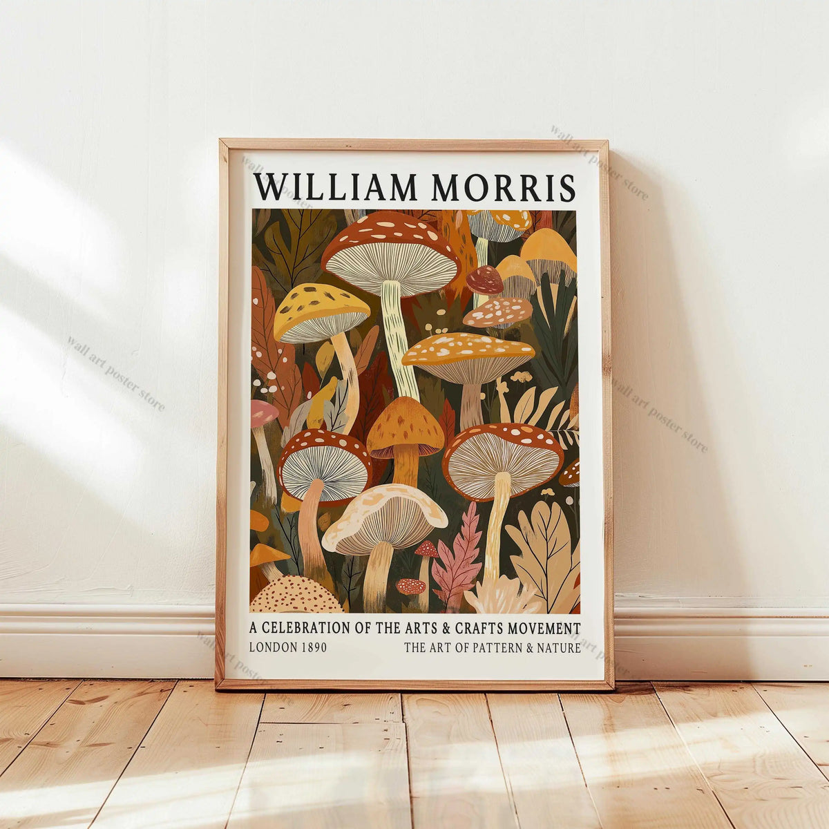 William Morris Forest Botanical Canvas Wall Art