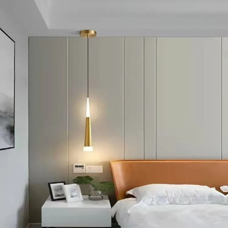 Long Wire LED Bedside Pendant
