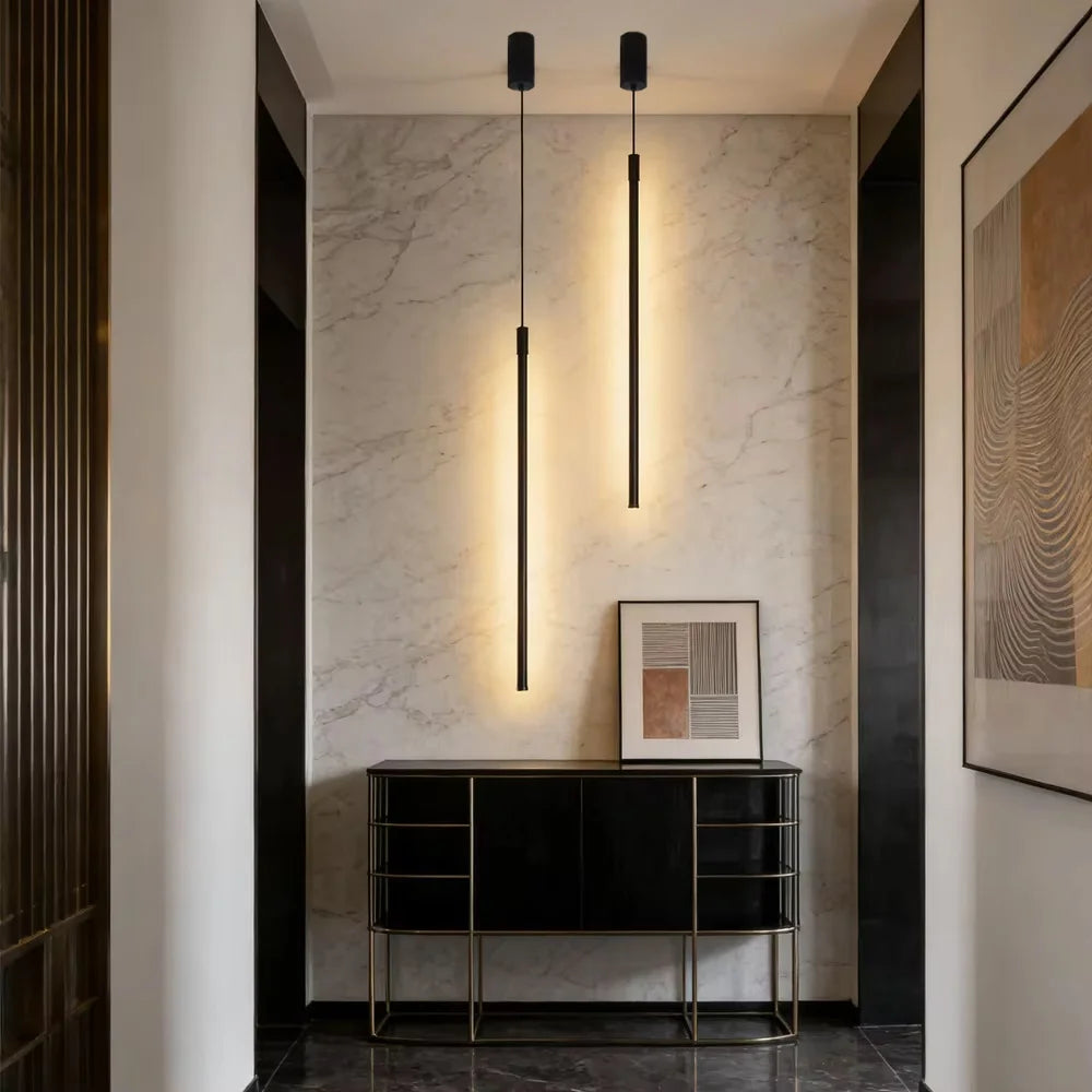 Nordic LED Rod Pendant Light