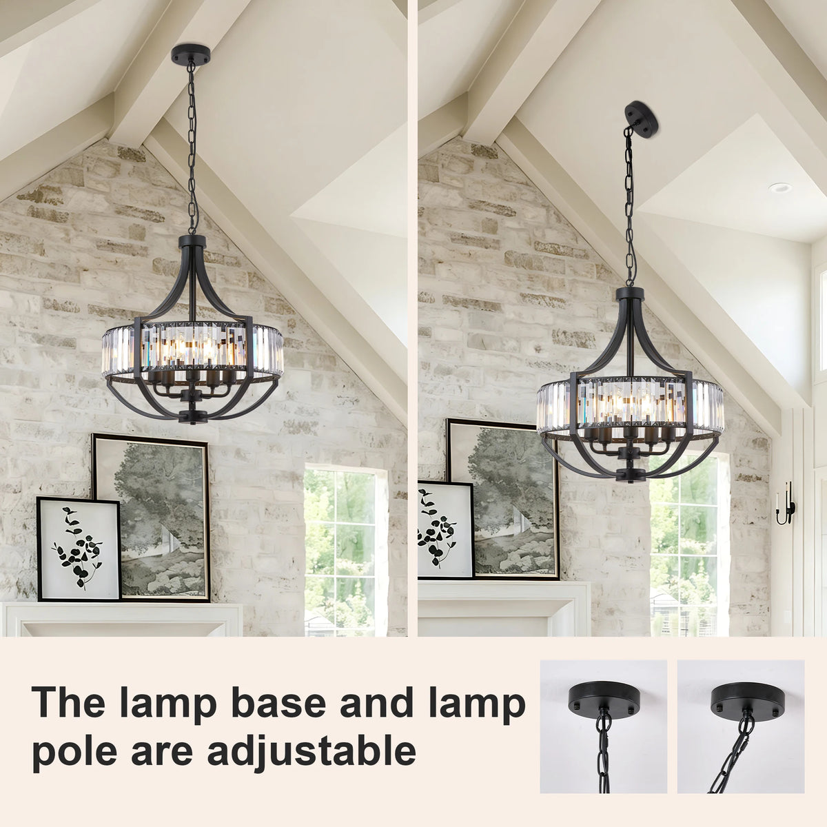 Black Crystal Chandelier