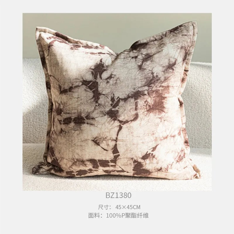 Branch Print Luxury Pillow Cover — styling detail