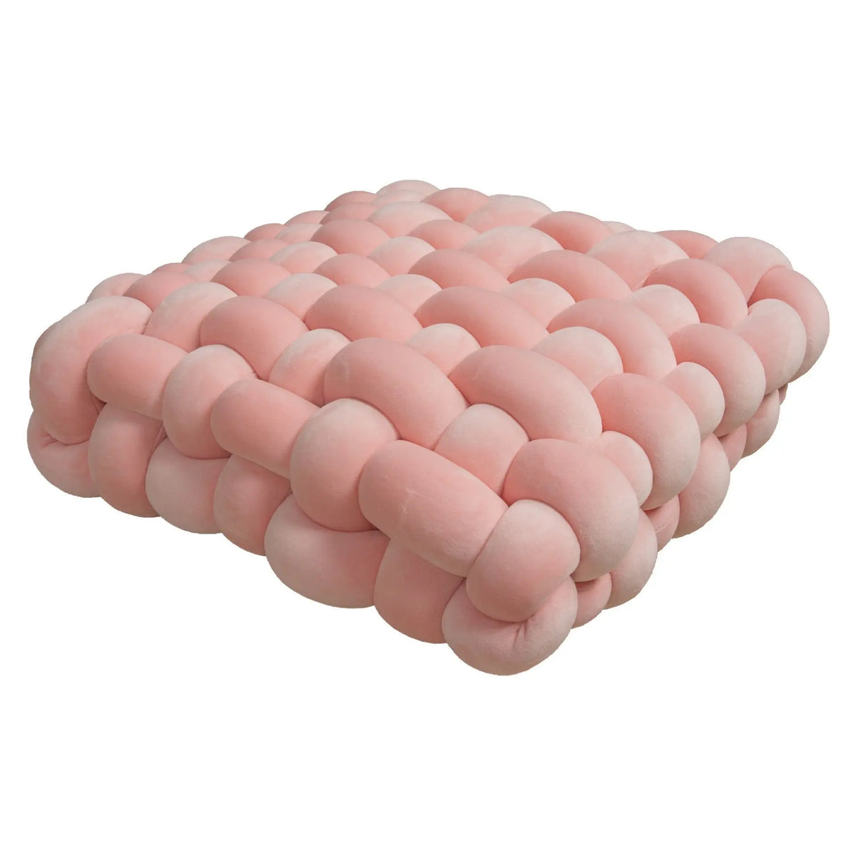 Hand-Woven Knot Throw Pillow