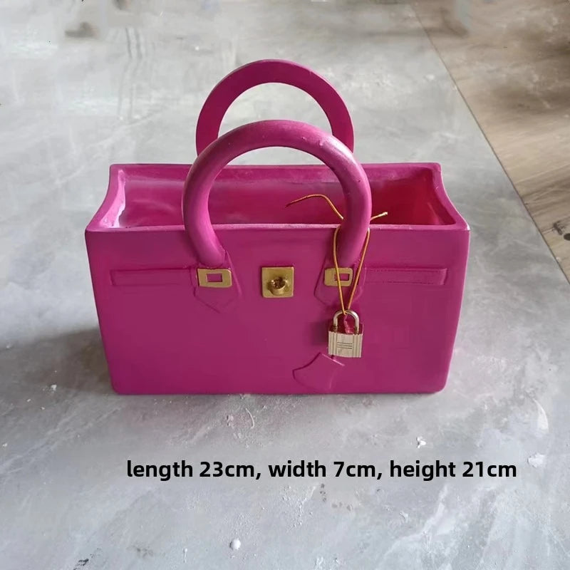 Minimalist bag shaped flower vase wedding table interior décor