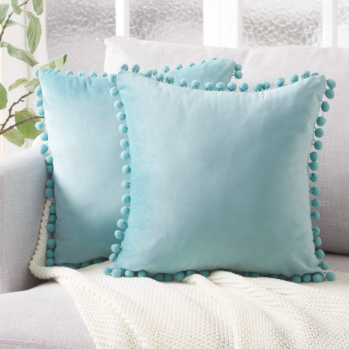 Velvet Throw Pillow Cover