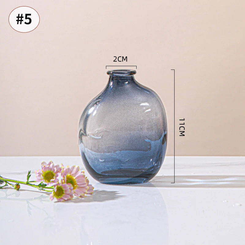 Brown Retro Glass Hydroponic Vase
