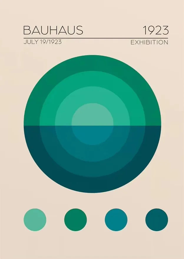 Bauhaus Geometric Art Print