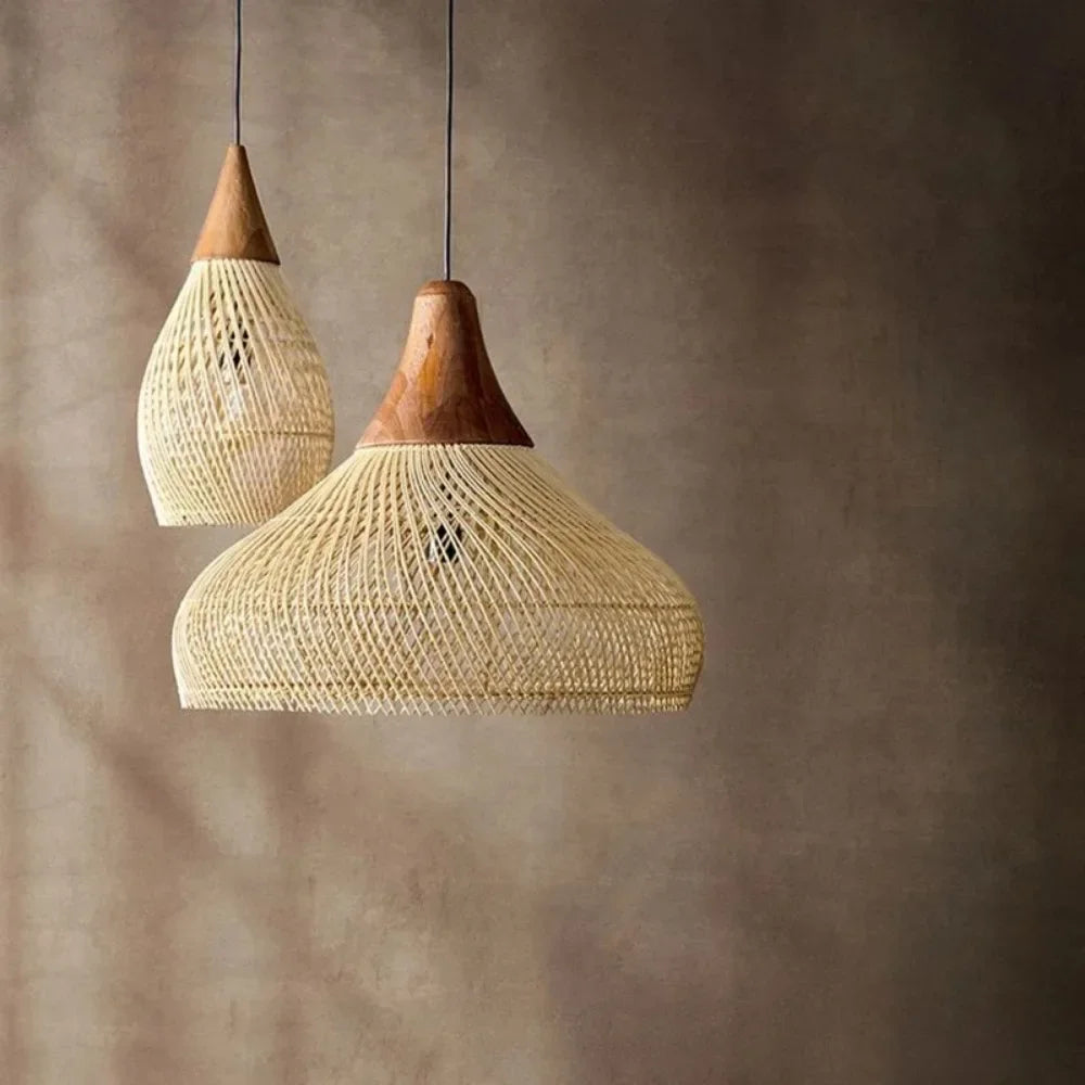 Wabi Sabi Rattan Pendant