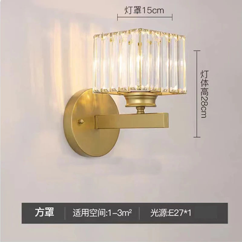 Nordic Postmodern Crystal Wall Sconce