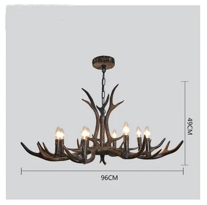 Resin Antler Pendant Light