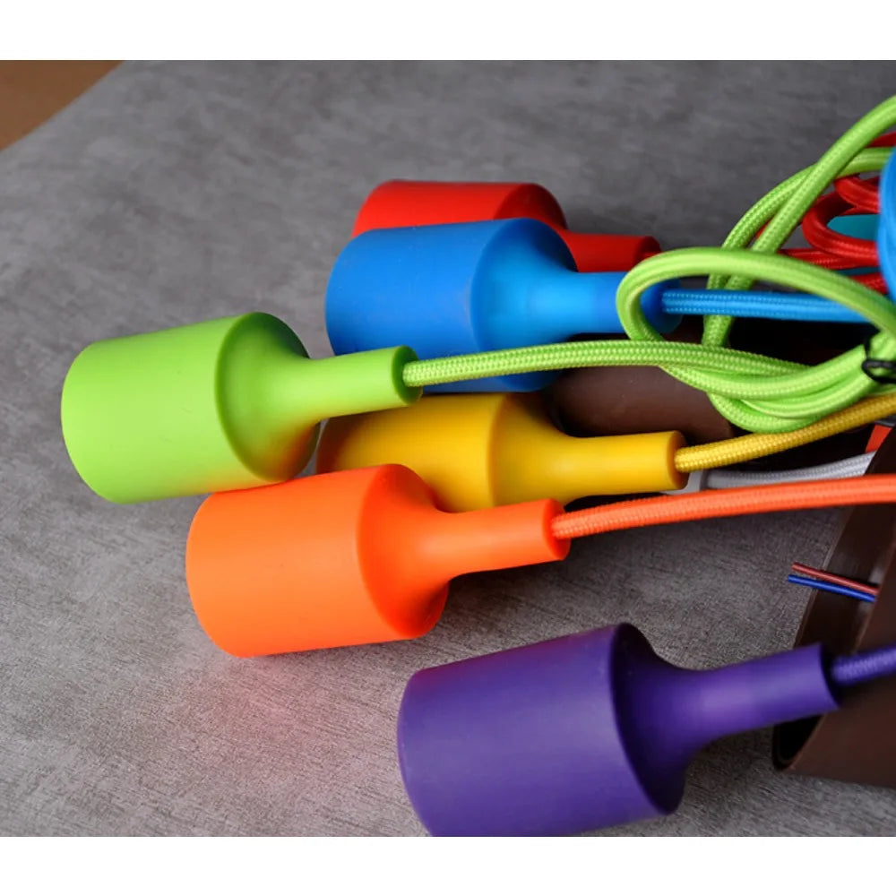Colorful Silicone E27 Pendant