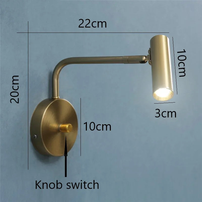 Nordic Rotatable LED Spotlight Wall Sconce