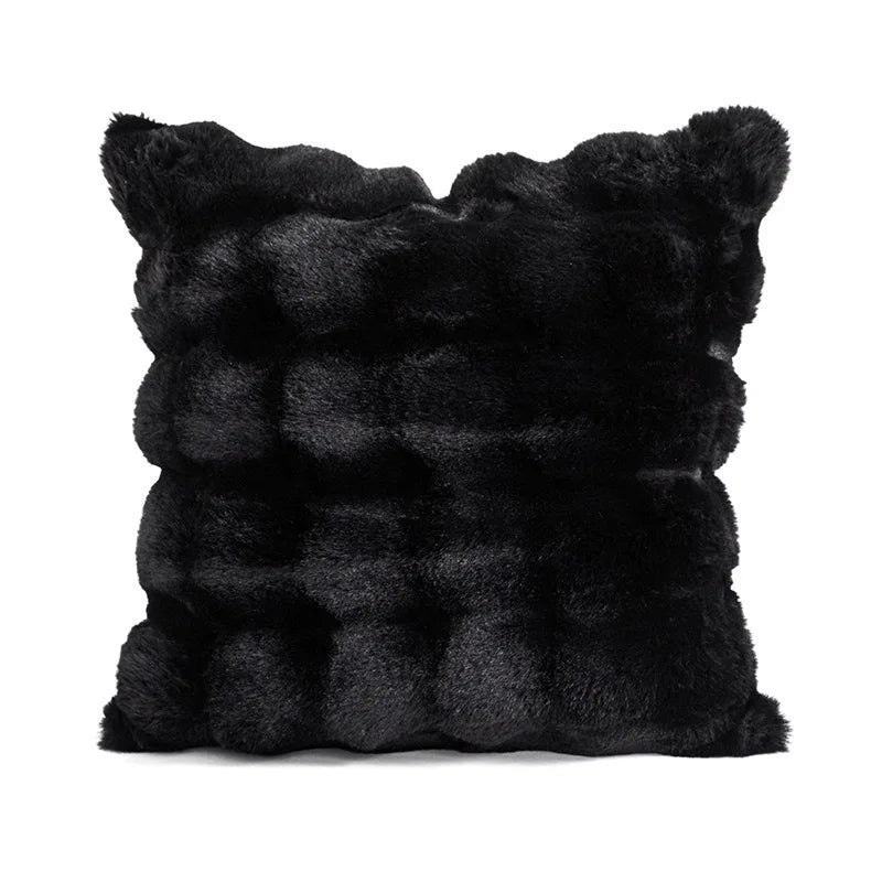 Soft Plush Throw Pillow Cover — styling detail