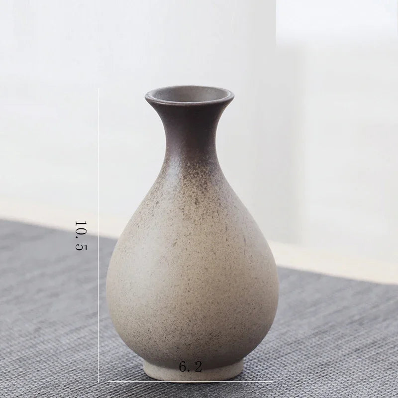 Side profile of traditional Chinese ceramic vase showing rounded belly form