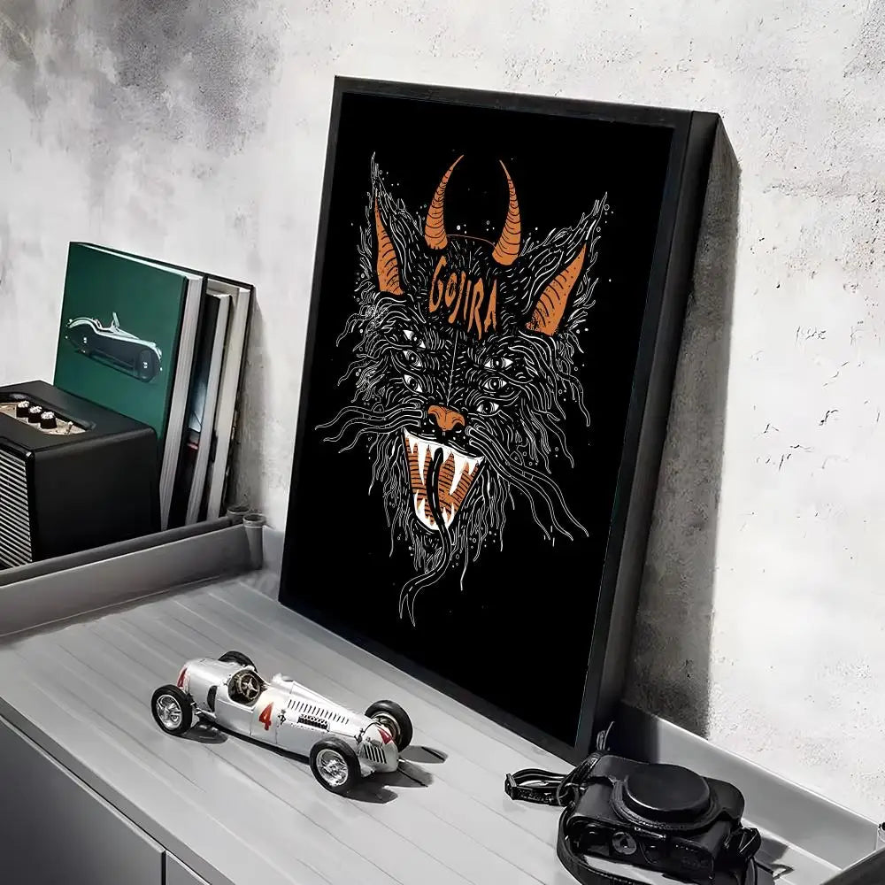Gojira Metal Band Poster Canvas Wall Art Print