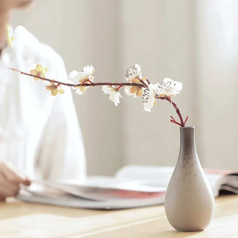 Close-up of style E Chinese ceramic vase showing handcrafted glazed texture