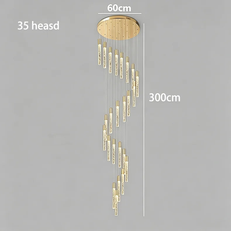 Crystal Multi Rod Chandelier