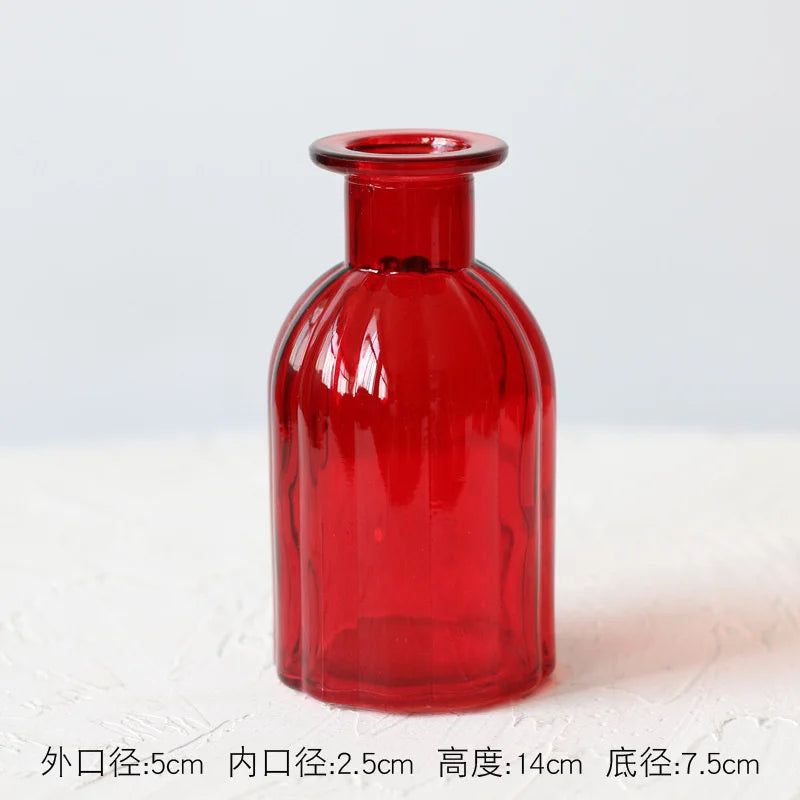Colored Glass Terrarium Flower Vase