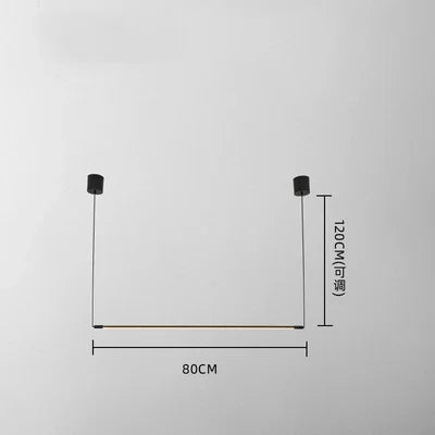 Black Linear Pendant Lamp