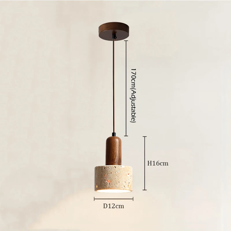 Travertine Wabi Sabi Pendant Lamp