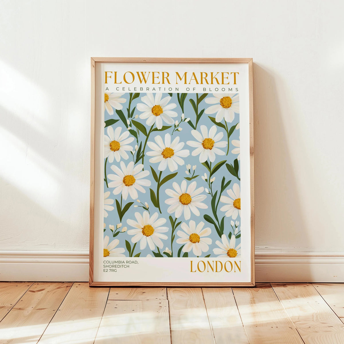 Nordic Floral Market Abstract Canvas Wall Art