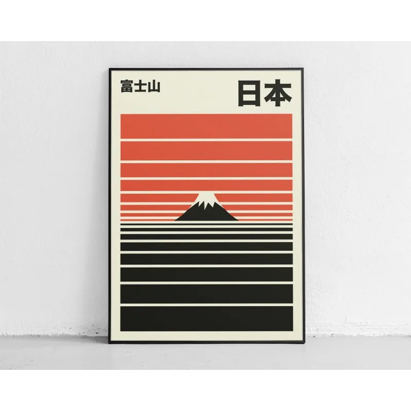 Japanese Great Wave Mount Fuji Canvas Wall Art