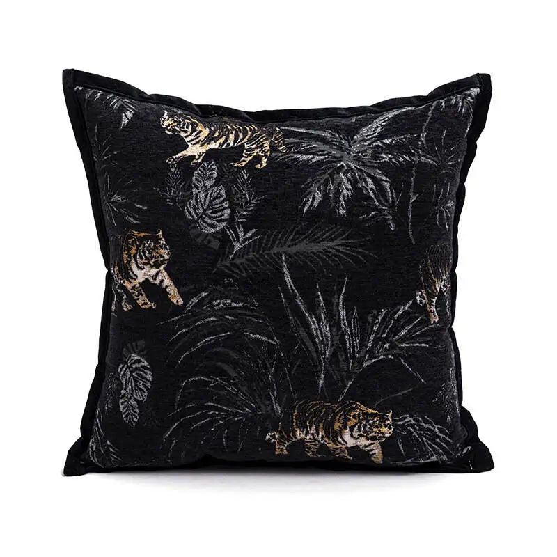 Nordic Jacquard Lumbar Pillow Cover — styling detail