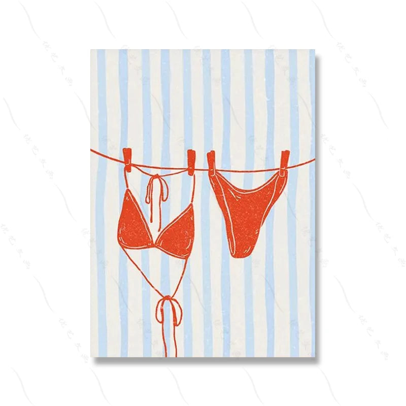 Italian Dolce Vita Wall Art Print Set of 12