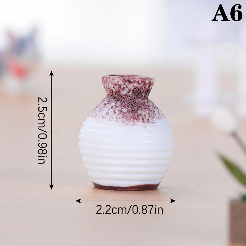 Resin mini vase garden ornament DIY micro landscape desk décor