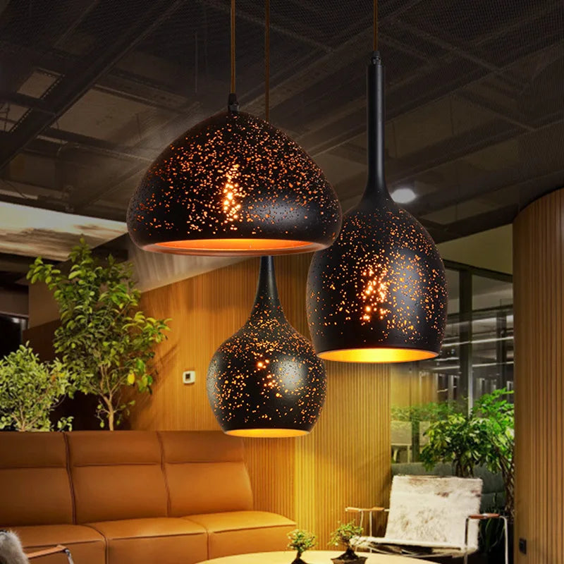 Retro Industrial Iron Pendant