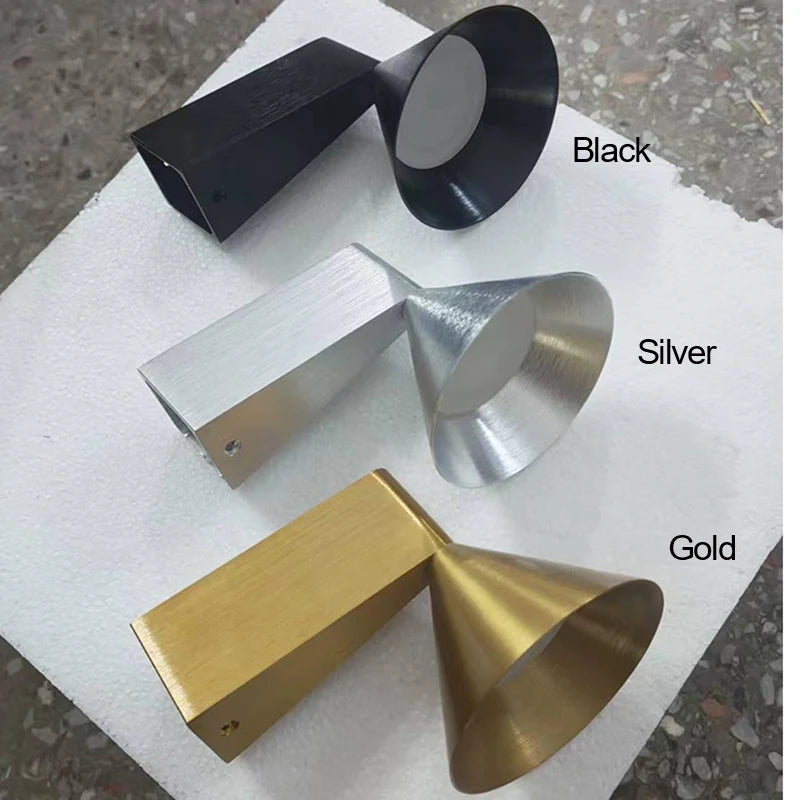 Italian Conical Aluminum Wall Sconce