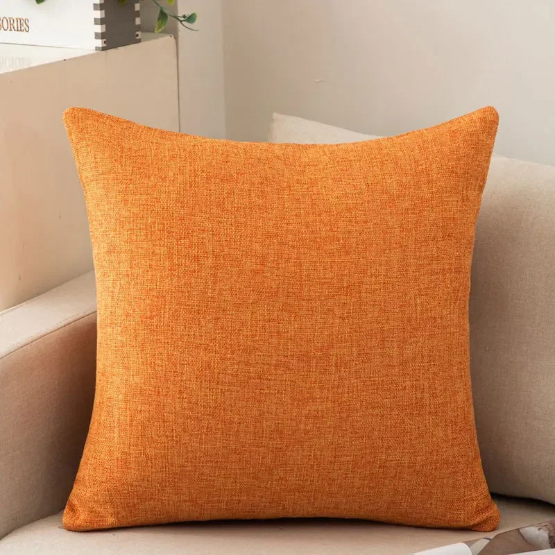 Farmhouse Chenille Throw Pillow Cover — styling detail