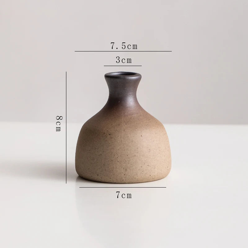 Stone Shape Ceramic Mini Vase Hydroponic Gift | Aurelia