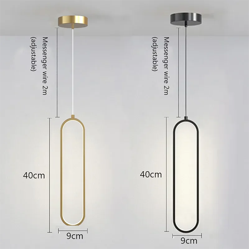 Minimalist tube chandelier with built in LED and warm white output