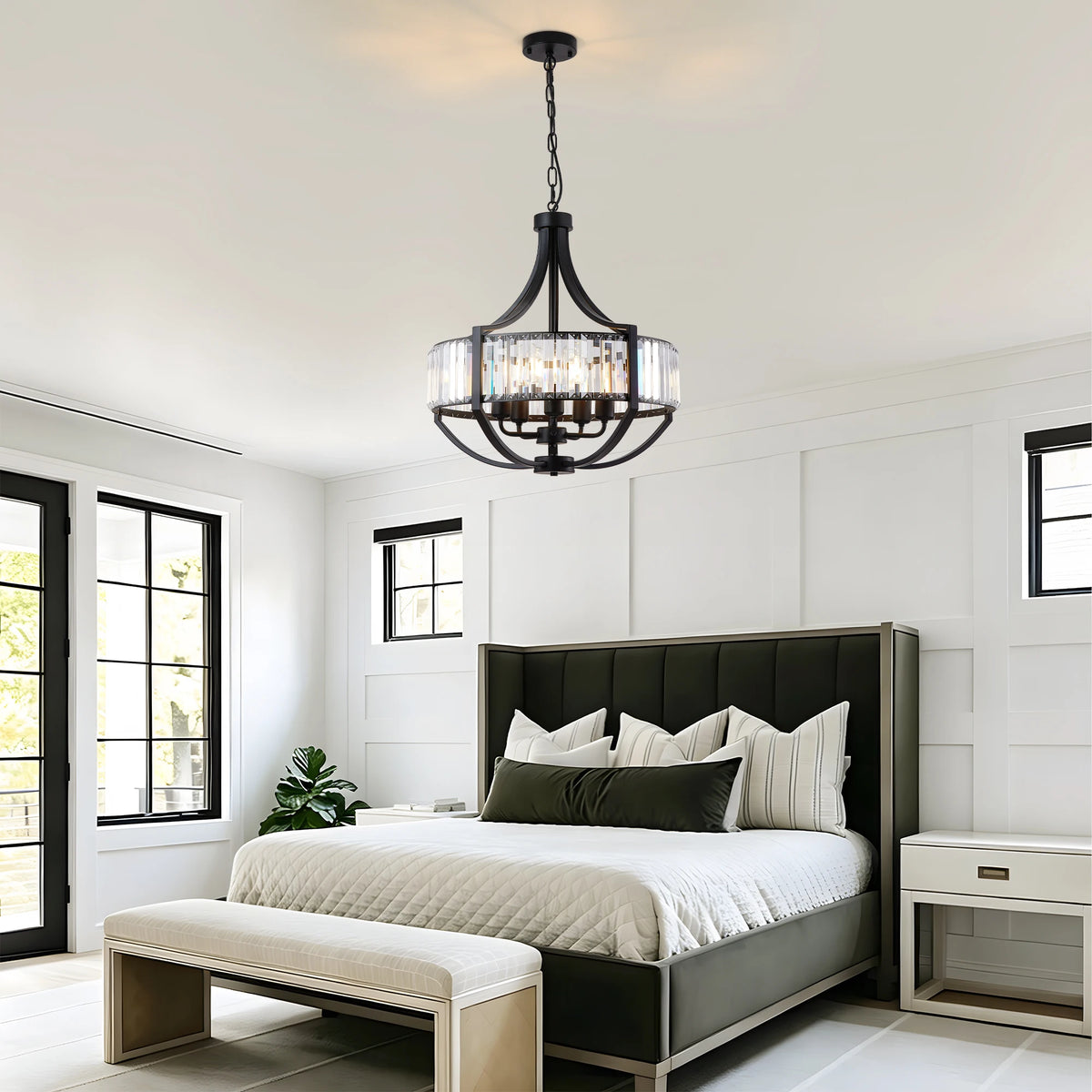 Black Crystal Chandelier