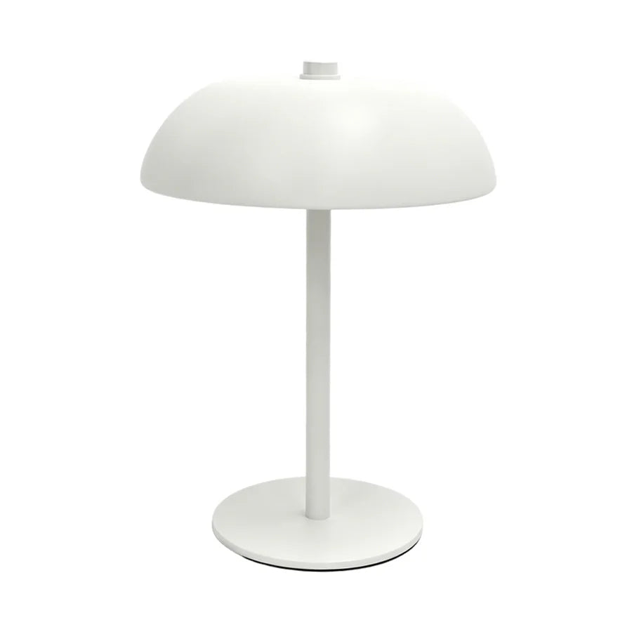 Mushroom lamp touch control base detail and USB charging port view