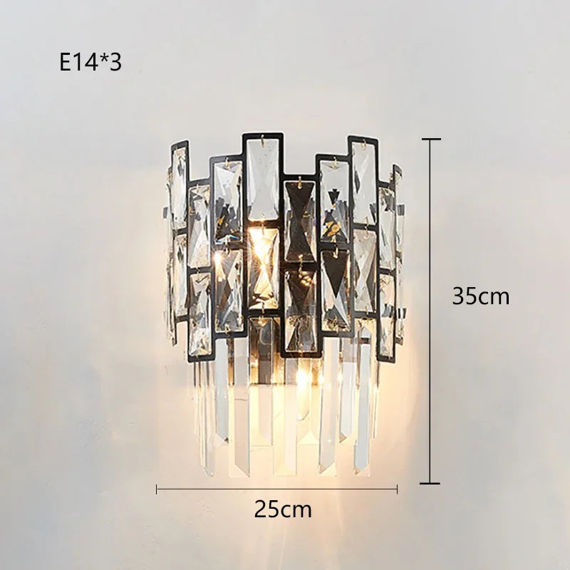 Gold oval crystal chandelier measuring 47.2 in (120 cm) across