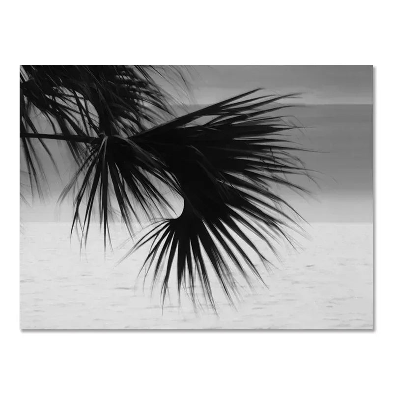 Beach Camper Van Surf Ocean Landscape Canvas Wall Art