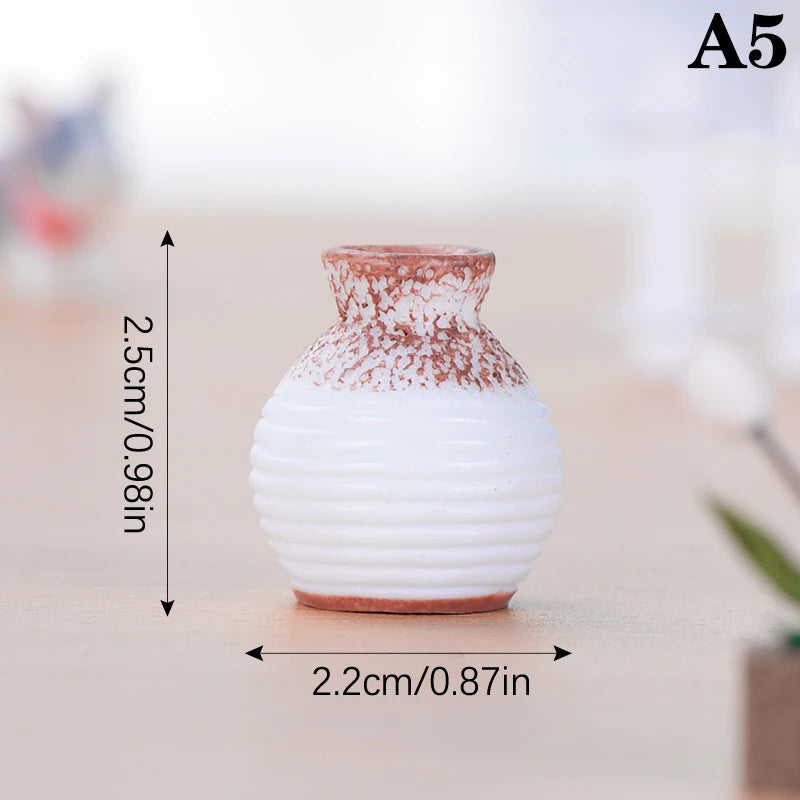 Resin mini vase garden ornament DIY micro landscape desk décor