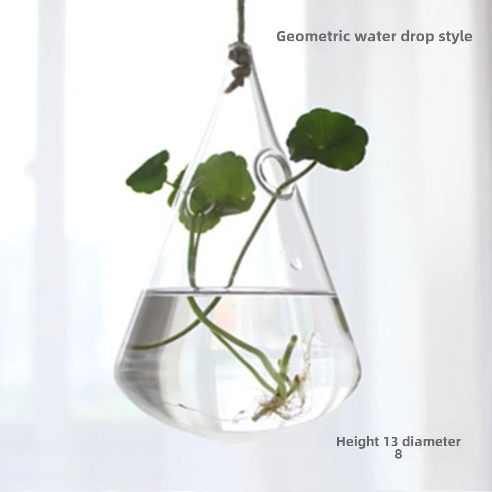 Hanging Glass Terrarium Vase Hydroponic Gift | Aurelia