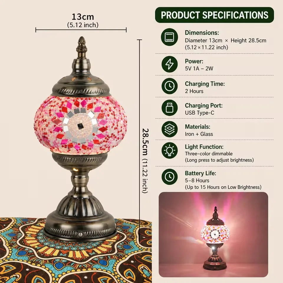 LED Table Lamp Touch Sensor Rechargeable Desktop Night Light Wireless Reading Lamp For Restaurant Hotel Bar Bedroom Decor Light
